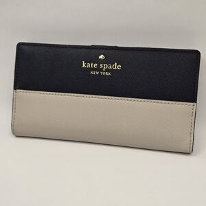Kate Spade Black and Tan Women's Wallet